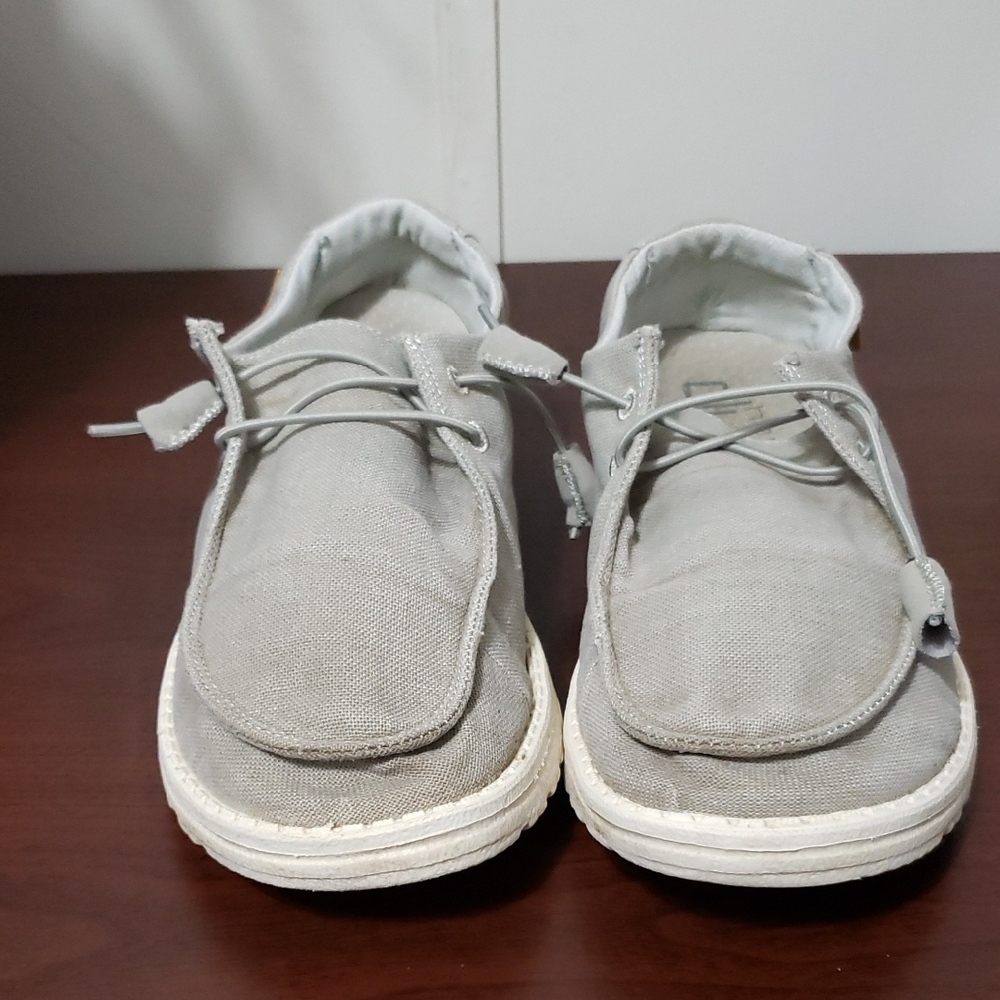 HEY DUDE WENDY Slip On Comfy Casual Gray Shoes